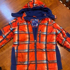 Plaid Kids Jacket with Hood